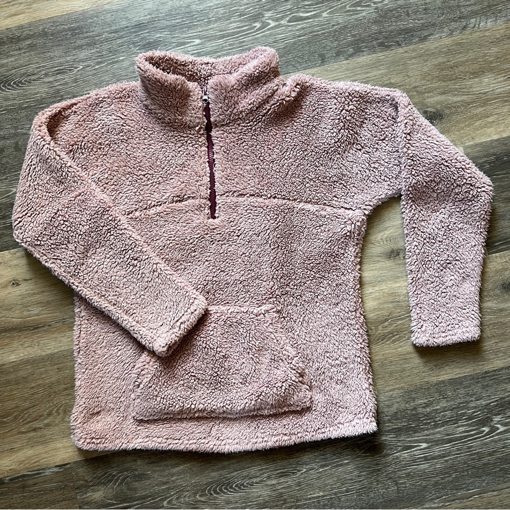 Adore Me Blush Pink Sherpa Turtleneck Sweater